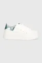 Δερμάτινα αθλητικά παπούτσια Wojas λευκό