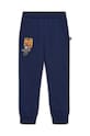Lego pantaloni de trening din bumbac pentru copii bumbac bleumarin 12011147