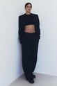 MUUV. pantaloni drept negru spodnie.garniturow.REAU