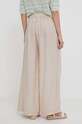 Odzież Bomboogie spodnie lniane PW8394TLIV4 beżowy