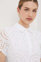 Silvian Heach rochie din bumbac alb GPP24431VE