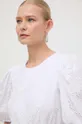 λευκό Βαμβακερό φόρεμα Silvian Heach
