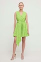 Silvian Heach rochie din bumbac GPP24319VE verde ZS24
