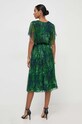 Îmbrăcăminte Nissa rochie de mătase RC14784 verde