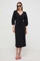Nissa sukienka RZ14824 czarny ZS24