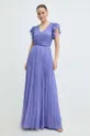 Шёлковое платье Nissa фиолетовой