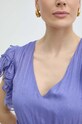 Nissa rochie de mătase RS14802 violet