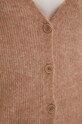 Mos Mosh kardigan wełniany beżowy 156830