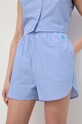 Silvian Heach pantaloni scurti din bumbac albastru GPP24093SH
