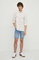 Solid pantaloni scurti jeans Ryder 21106915.700027 albastru ZS24