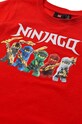 Lego t-shirt bawełniany dziecięcy 12011119 czerwony ZS24