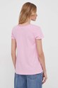 Odzież Mos Mosh t-shirt bawełniany 160920 różowy