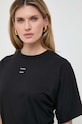 Liviana Conti t-shirt bawełniany F4SW67 czarny