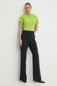 Silvian Heach t-shirt bawełniany GPP24022TS zielony ZS24