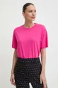 różowy Silvian Heach t-shirt bawełniany