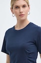 Silvian Heach tricou din bumbac bleumarin GPP24097TS