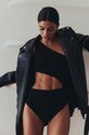 MUUV. body bawełniane EN FACE asym.body.EN.FACE czarny