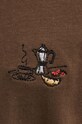 Solid tricou din bumbac 21108333.190814 maro