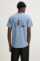 Oblečení Bavlněné tričko Solid 21108338.174021 modrá