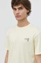 giallo Solid t-shirt in cotone Uomo