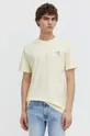 giallo Solid t-shirt in cotone