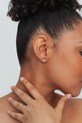 Аксессуары Серебряные серьги с позолотой ANIA KRUK GLAMOUR SMVKC1902Z золотой