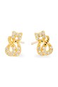 Pozlacené stříbrné náušnice ANIA KRUK MINI stříbro zlatá SMVKC2302Z