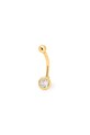 ANIA KRUK piercing placat cu aur pentru buric ROCK IT argint aur SRUKC2782Z