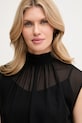 Silvian Heach bluză MANGUE negru CVP25016BL