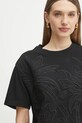 Βαμβακερό μπλουζάκι Silvian Heach PADER μαύρο CVP25029TS