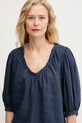 Mos Mosh bluza din in bleumarin 160160