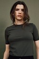 MUUV. tricou din bumbac turcoaz bluzka.BASIC