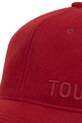 Tous czapka z daszkiem wełniana TEXTIL 2002138517 czerwony ZS25
