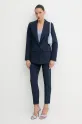Silvian Heach komplet - marynarka i spodnie KIULA GPP25173JP granatowy