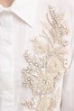 Blugirl Blumarine cămașă din bumbac RA5030.TS246 alb