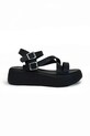 Sandále Altercore Serena black platforma čierna Serena.black