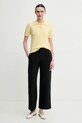 2NDDAY polo z domieszką wełny Jean 2252348408 żółty ZS25