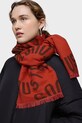 Akcesoria Tous szalik z domieszką wełny TEXTIL 2002203209 pomarańczowy
