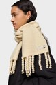 Tous szalik z domieszką wełny TEXTIL 2002203301 beżowy