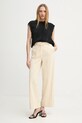 Бавовняні штани Day Birger et Mikkelsen Jade DAY65243696 бежевий ZS25