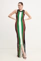 Silvian Heach rochie din amestec de in RICIAMI GPP25026VE verde ZS25