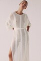MUUV. rochie de plaja bej sukienka.dl.AU.CROCHET