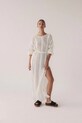 MUUV. rochie de plaja sukienka.dl.AU.CROCHET bej ZS25