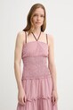 Alohas rochie din bumbac Masami roz R100944