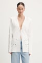 Blugirl Blumarine kardigán aplikációval bézs RA5058.MS55N