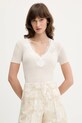Blugirl Blumarine tricou uni bej RA5197.MA30M