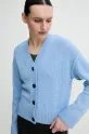 Day Birger et Mikkelsen cardigan din lana Jordane albastru DAY65243701