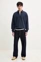 Solid felpa in cotone OWNEY 21108517.194010 blu navy ZS25