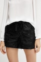 Silvian Heach pantaloni scurți din bumbac CLESTI bumbac negru GPP25334SH