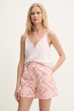 Silvian Heach pantaloni scurti din bumbac PUJENI roz GPP25365SH
